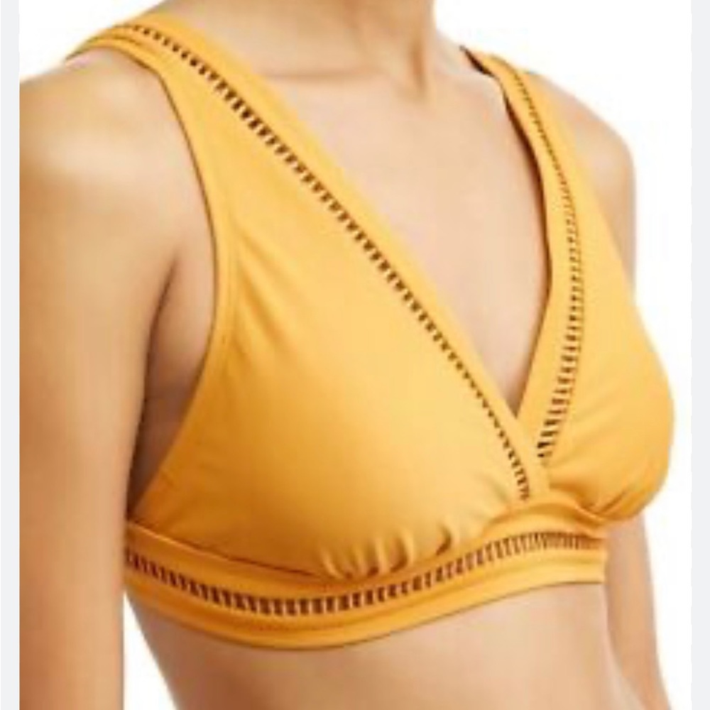 Time and Tru XL 16/18 gold topaz bikini top